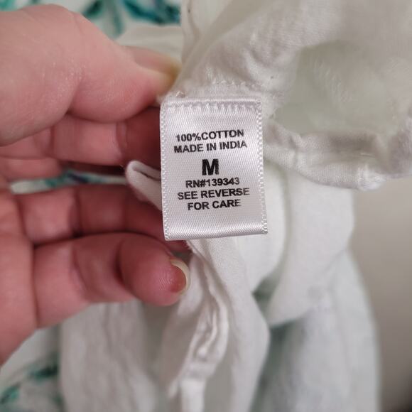 Soho Chick blue and purple textured floral vneck sleeveless artsy dress Size med - Picture 4 of 12